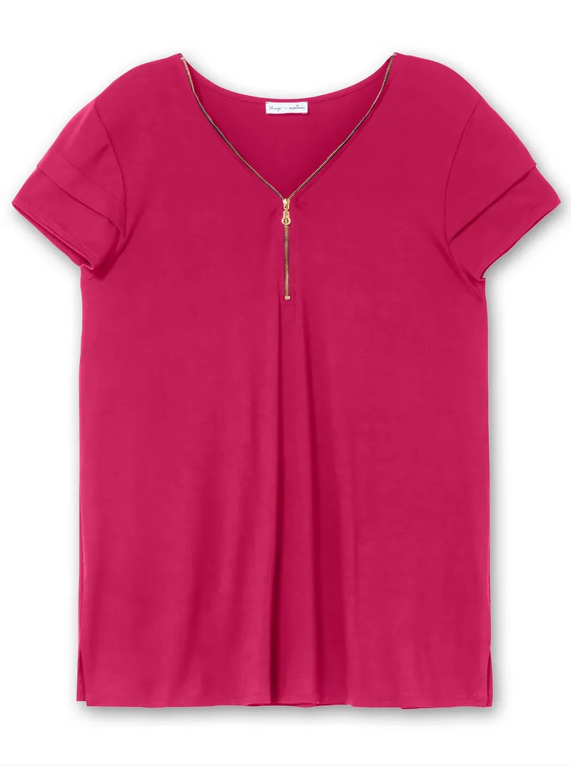 sheego by Joe Browns Kurzarmshirt pink, Pink, – Produktbild 1 von 2