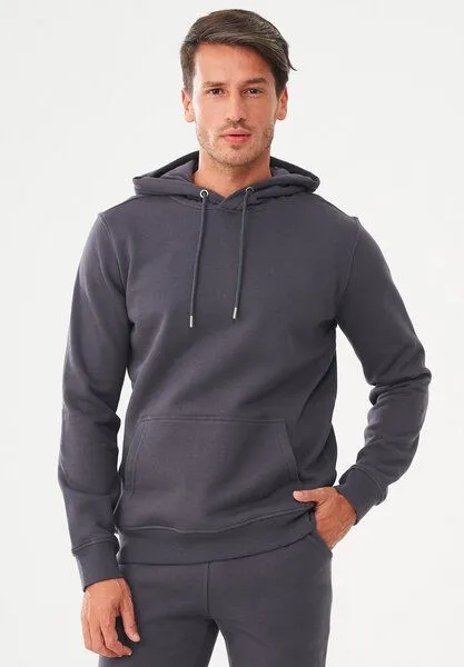ORGANICATION ORGANICATION Hoodie aus Bio-Baumwolle, Asphalt, – Produktbild 4 von 4