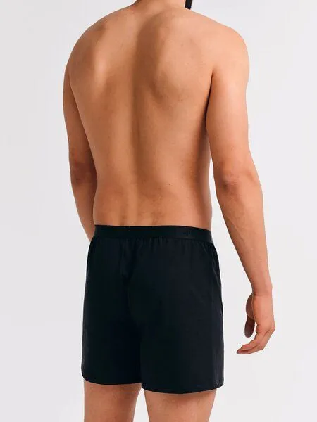 erlich textil erlich textil Casual Cotton Boxers im 3er Pack, weite Boxershorts aus Bio-Baumwolle, made in Europe, Schwarz, – Produktbild 2 von 8