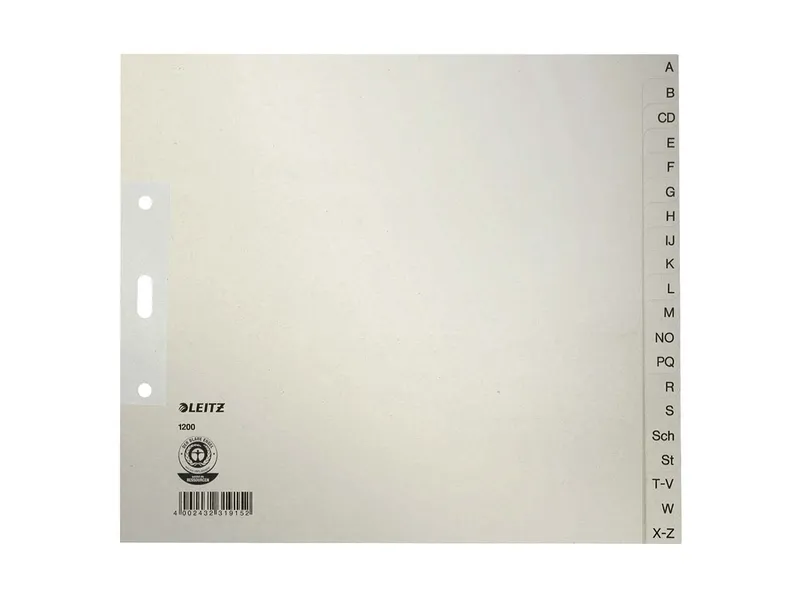 Leitz Leitz Register aus Tauenpapier A-Z, 210 x 240 mm – Produktbild 2 von 3