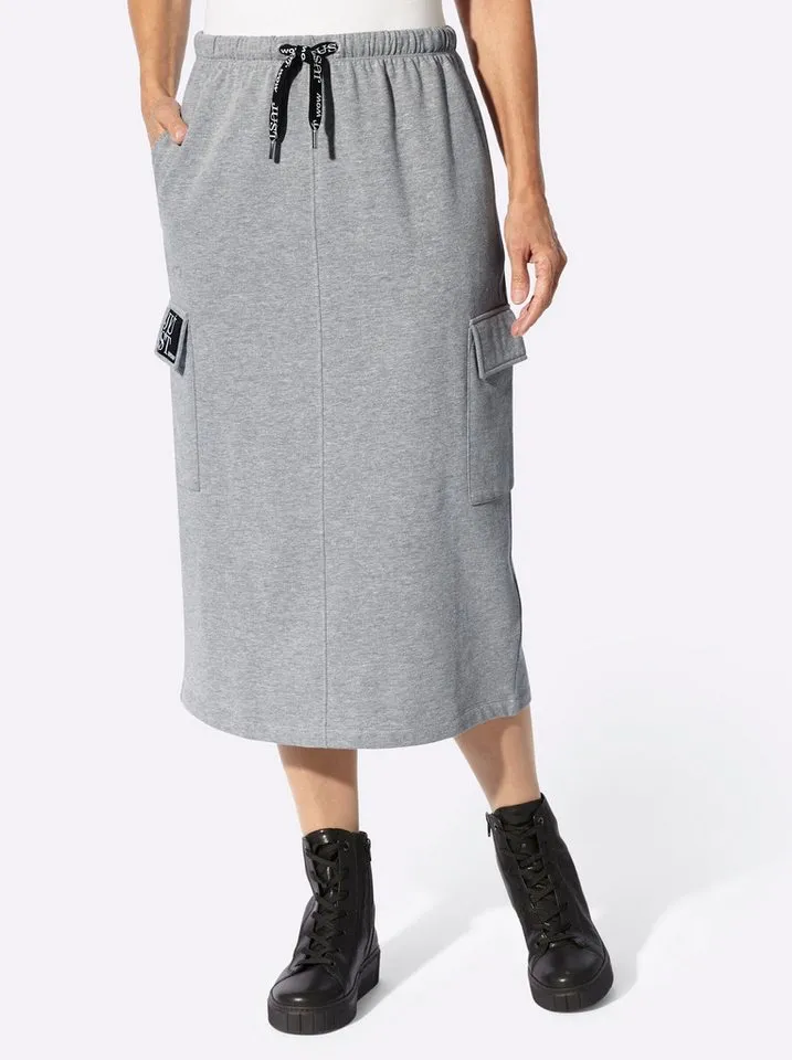 Witt Witt A-Linien-Rock Sweatrock, Grau, – Produktbild 1 von 5