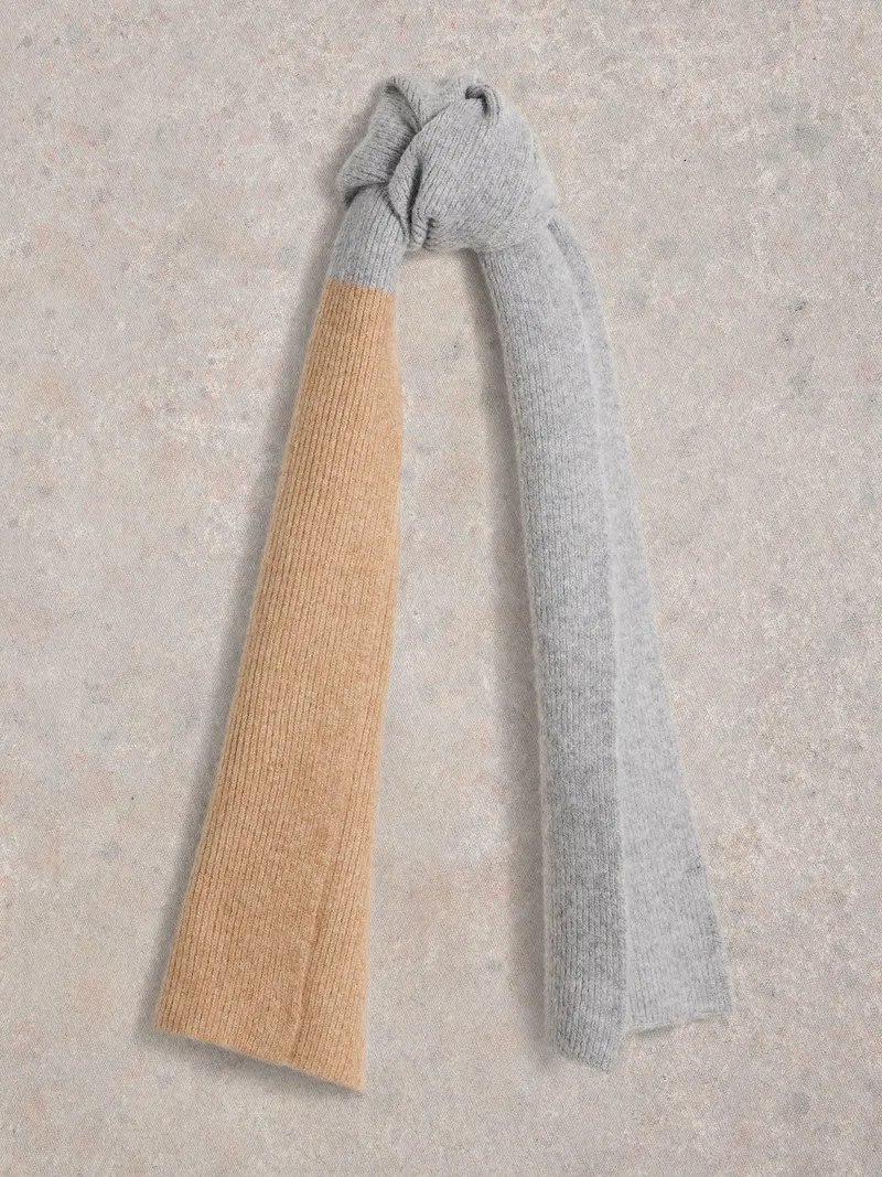White Stuff Strickschal Poppy - Einheitsgröße, Grau multi, – Produktbild 1 von 3
