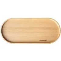 NATUREHOME NATUREHOME Holztablett Buche massiv in div. Größen – Serviertablett Holz, oval, handgefertigt – Dekotablett für Küche, Bad & Wohnzimmer – Geölt, lebensmittelecht – Produktbild 1 von 1