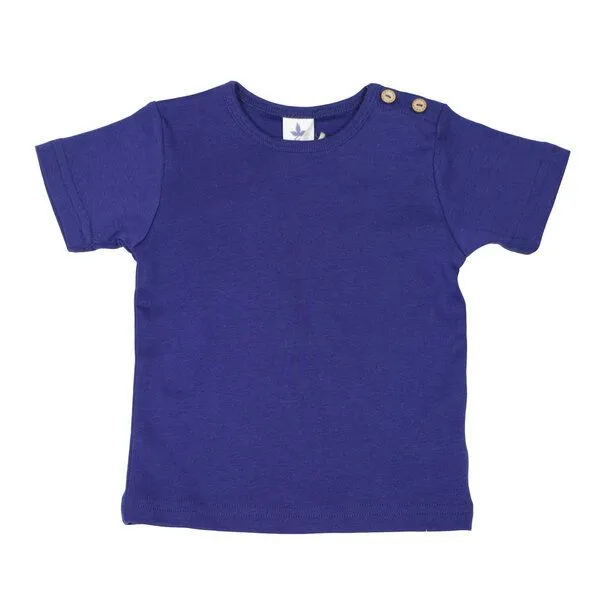 Leela Cotton Leela Cotton Kinder T-Shirt Bio Baumwolle, Dunkelblau, – Produktbild 1 von 2