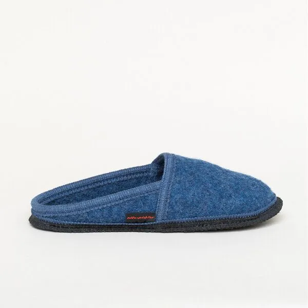 Kitz-Pichler Kitz-Pichler Filz-Hausschuh Villach aus 100% Schurwolle - Woll-Pantoffel, Jeansblau, – Produktbild 4 von 4