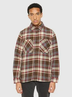 KnowledgeCotton Apparel KnowledgeCotton Apparel Kariertes Overshirt - Overshirt red check – Produktbild 1 von 1
