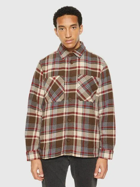KnowledgeCotton Apparel KnowledgeCotton Apparel Kariertes Overshirt - Overshirt red check, Red, – Produktbild 1 von 2