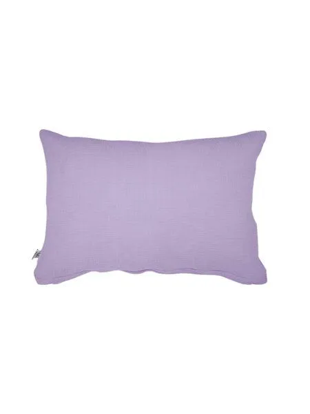 Hutch&Putch Hutch&Putch Musselin Kopfkissenbezug 100% Bio-Baumwolle, Lavendel, – Produktbild 1 von 4