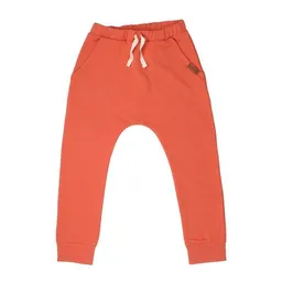 Walkiddy Kinder Baggy-Hose GOTS zertifiziert – Orange, Bund mit Kordel, weich & bequem | von Walkiddy – Produktbild 1 von 1