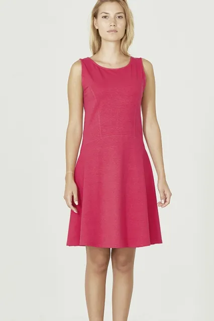 HempAge Hempage Damen vegan Jersey Kleid Summer Magnolia, Rosa, – Produktbild 2 von 2