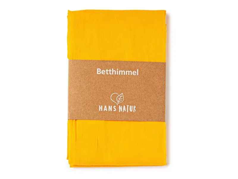 HANS NATUR Betthimmel Baldachin Bio-Baumwolle ringelblume 115 x 300 cm, Gelb, – Produktbild 1 von 2