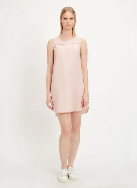 ORGANICATION ORGANICATION Kleid aus Leinen-Mix, Rose smoke, – Produktbild 4 von 4