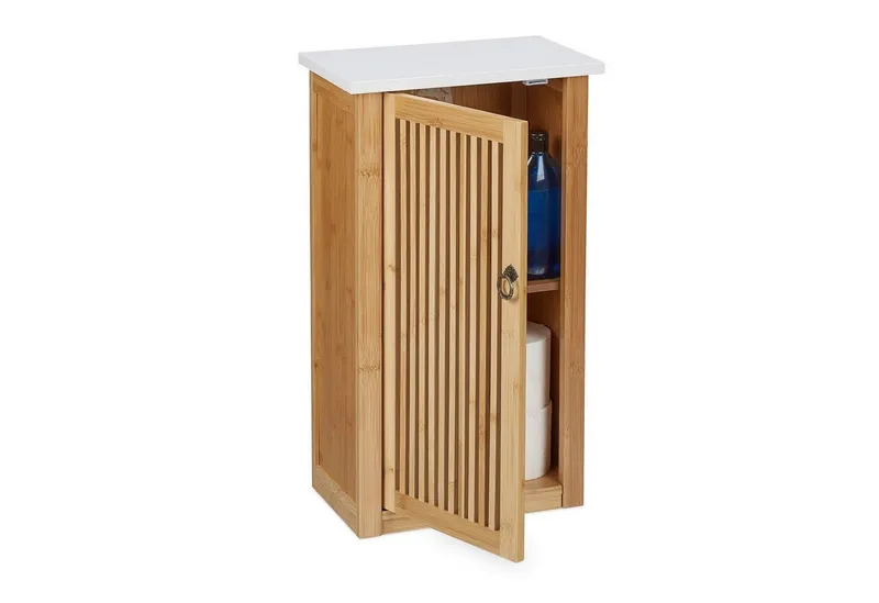 RELAXDAYS RELAXDAYS Hängeschrank Badezimmerschrank Bambus hängend (1-St), Braun, – Produktbild 1 von 4