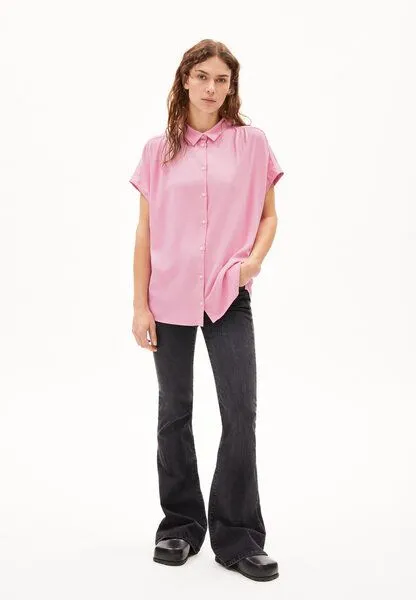 ARMEDANGELS ARMEDANGELS ZONYAA - Damen Bluse Relaxed Fit aus LENZING ECOVERO Viskose, Raspberry pink, – Produktbild 3 von 4