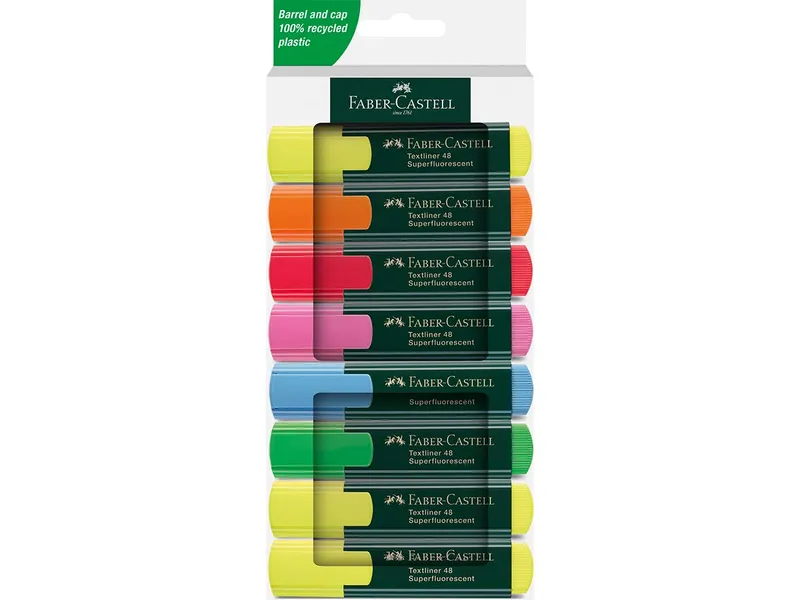 Faber-Castell Faber-Castell Textmarker "Textliner 48", 8er-Set, farbsortiert – Produktbild 1 von 1