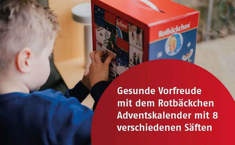 Haus Rabenhorst Lebensmittel-Adventskalender ROTBÄCKCHEN Adventskalender (24 x 125 ml) – Produktbild 3 von 5