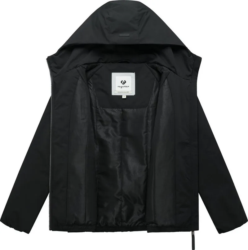 ragwear ragwear Funktionsjacke Dree Y Leichte Winterjacke mit Kapuze, wind- und wasserdicht, Schwarz, – Produktbild 1 von 4