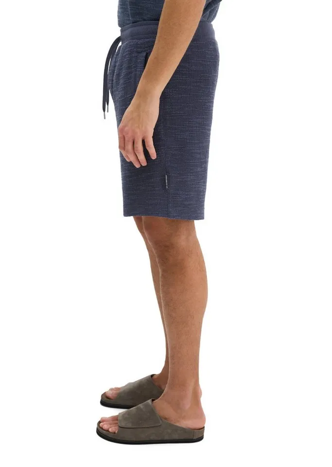 Marc O'Polo Marc O'Polo Shorts aus weichem Bouclé-Jersey, Blau, – Produktbild 2 von 5