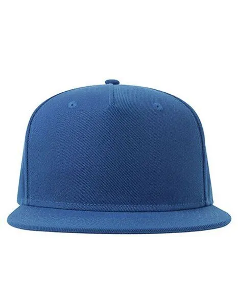 Atlantis Headwear Atlantis Headwear recycelte Flat-Cap mit Kunststoffverschluss, Royal, – Produktbild 1 von 2