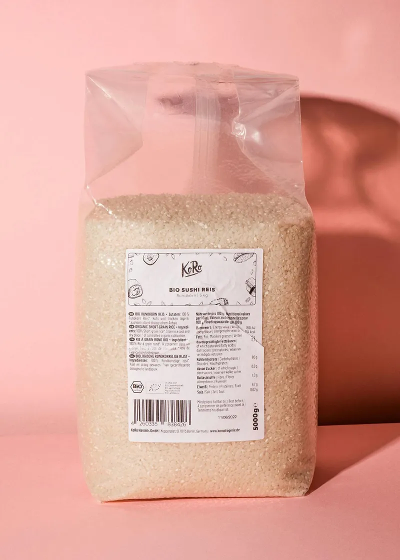 KoRo Bio Sushi Reis 5 kg – Produktbild 2 von 5