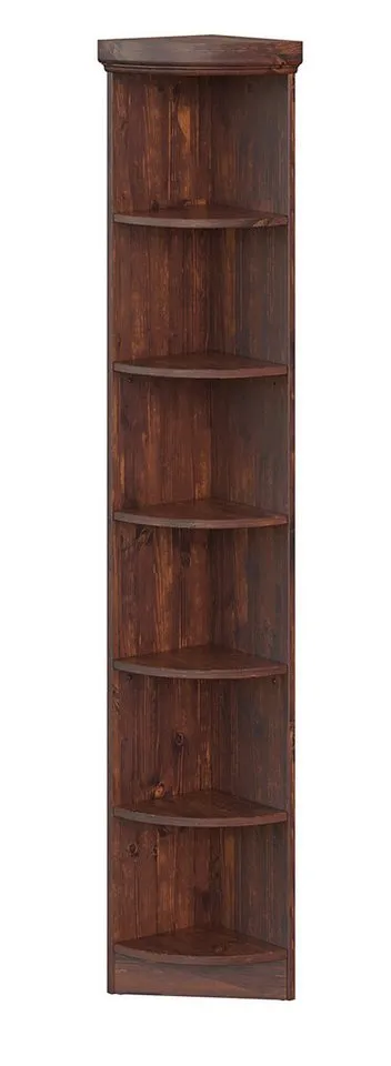 OTTO home Anbauregal Soeren Abschlussregal Höhen 97 bzw. 220 cm, aus massiver Kiefer, passend für Tiefe 29 cm, FSC®-zertifiziert, Braun, – Produktbild 3 von 8