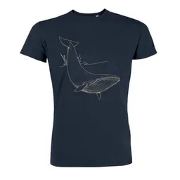 roots of compassion roots of compassion Wal T-Shirt bio & fair & vegan - gerader Schnitt - Tiere, Natur, Meer, Ocean, Beach – Produktbild 1 von 1