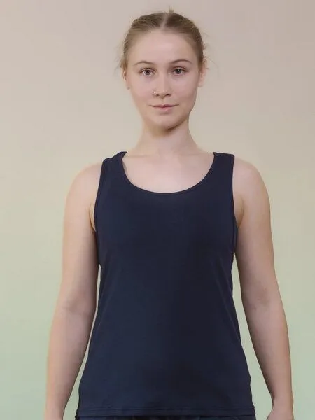 nice to meet me nice to meet me Racerback Top aus TENCEL Lyocell, Night sky, – Produktbild 1 von 4