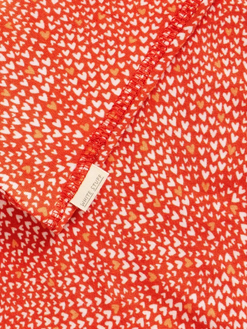 White Stuff Vielseitiger Loop-Schal aus Jersey - Einheitsgröße, Rot print, – Produktbild 3 von 4