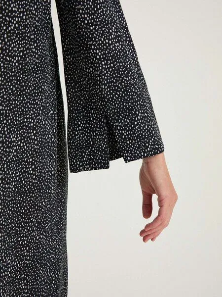 LANIUS LANIUS Kleid aus Lenzing Ecovero, Print dots black, – Produktbild 4 von 4
