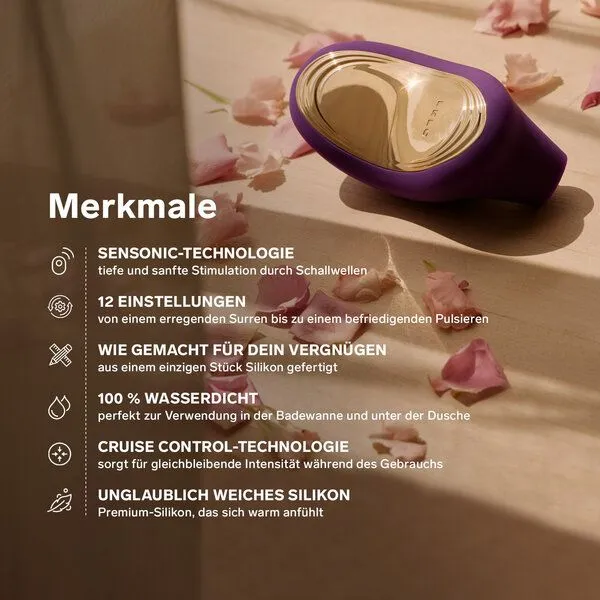 LELO Klitoris-Stimulator mit Schallwellen - LELO SONA 2 Cruise, Lila, – Produktbild 4 von 4