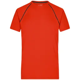 James & Nicholson James & Nicholson Funktions-Shirt Herren JN496 Gr. S bright-orange/black – Produktbild 1 von 1