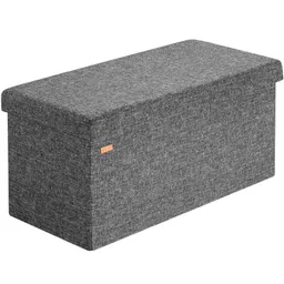 Casaria® Sitzbank Dunkelgrau 80x40x40cm MDF faltbar – Produktbild 1 von 1