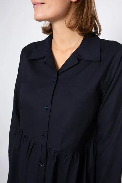 Zerum Zerum Ecovero Langarmkleid Modell: Alisca, Navy, – Produktbild 5 von 5