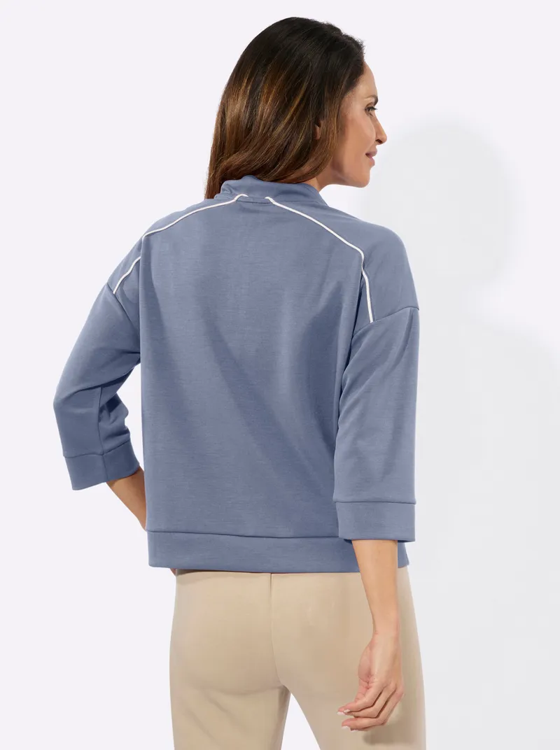 Witt Witt Sweatshirt taubenblau, Taubenblau, – Produktbild 2 von 2