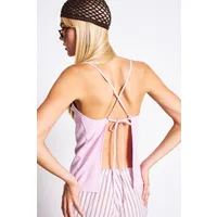 JAN N JUNE JAN 'N JUNE Damen vegan Rückenfreies Top Ciconia Light Orchid Pink – Produktbild 1 von 1