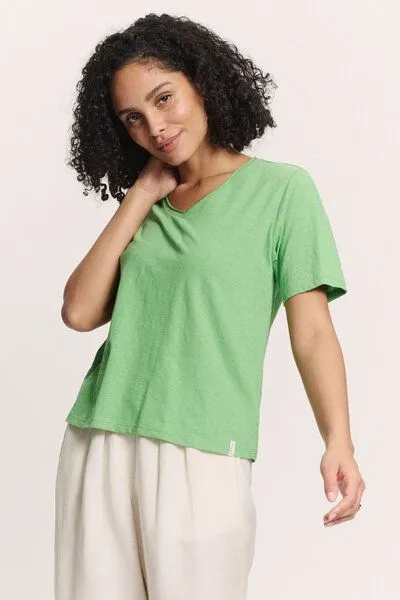 Tranquillo Tranquillo Jerseyshirt Liiz aus Leinen - peppermint green – Produktbild 4 von 6