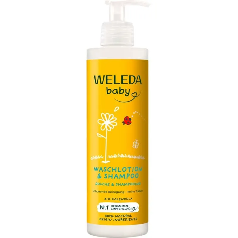 Weleda WELEDA baby Waschlotion & Shampoo 400 ml Duschgel – Produktbild 1 von 1