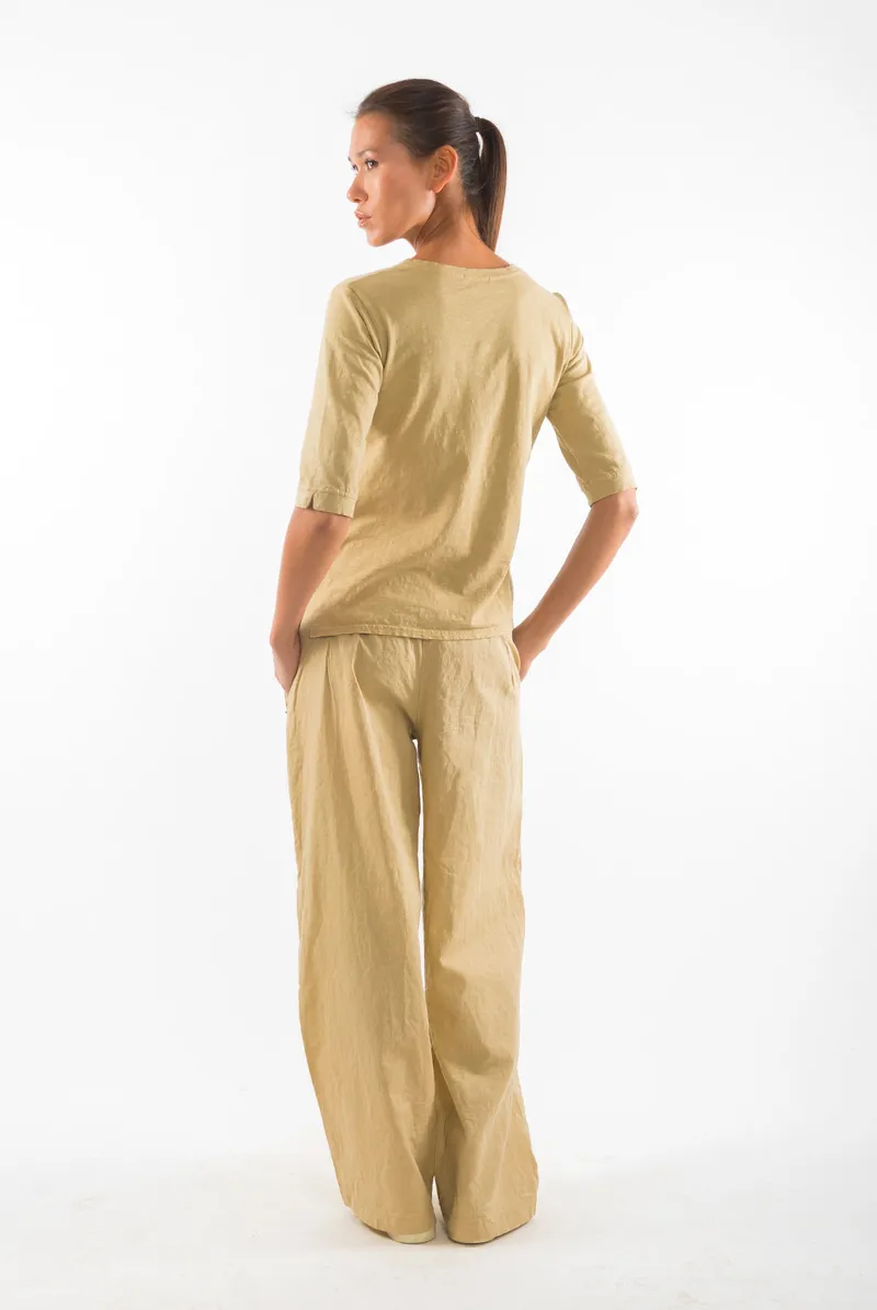 RAVENS VIEW IBIZA RAVENS VIEW IBIZA Damen vegan Top Lisa Kamelgelb, Gelb, – Produktbild 1 von 2
