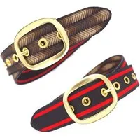 Seegarn Seegarn - Gürtel / Wendegürtel SeeWoge 4cm, Gold, – Produktbild 2 von 5