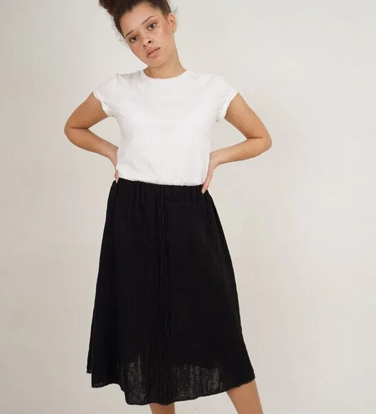 Lena Schokolade Lena Schokolade Musselin Rock aus Bio-Baumwolle, Schwarz, – Produktbild 2 von 4