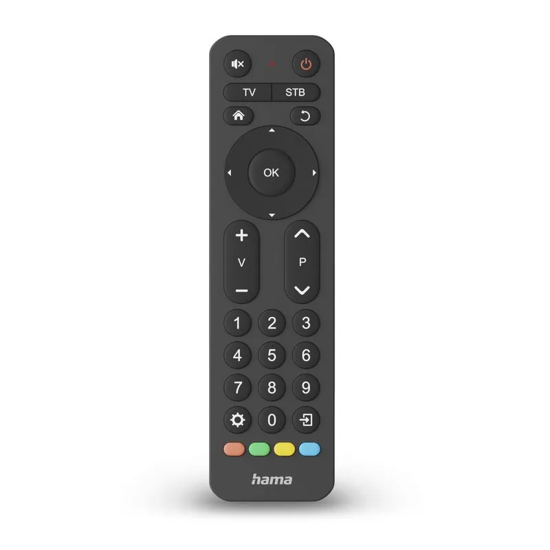 Hama Hama Universal-Fernbedienung TV, Infrarot, für 2 Geräte, große Tasten, lernfähig – Produktbild 5 von 5