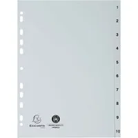 Exacompta Exacompta Register aus Recyclingkunststoff 10-teilig, DIN A4 – Produktbild 1 von 1