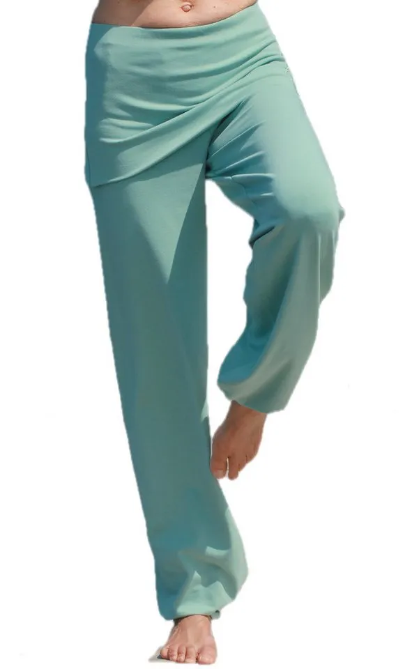 ESPARTO ESPARTO Yogahose Yogahose Sooraj - das Original in Bio-Baumwolle mit elastischem Bund, Grün, – Produktbild 3 von 5