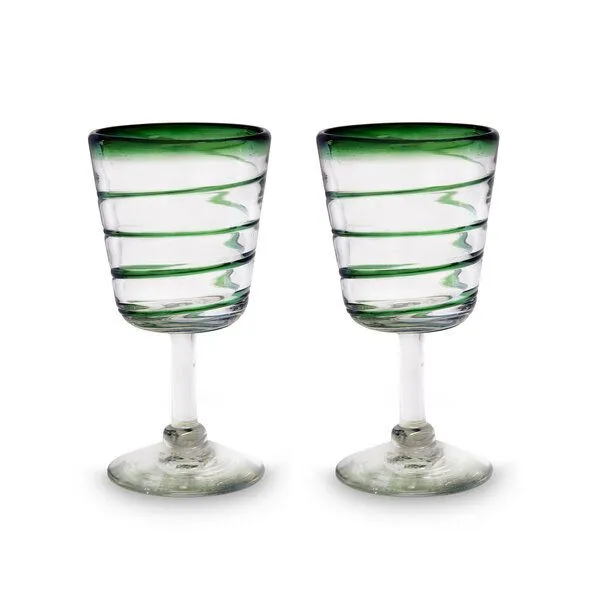 Mitienda Shop Mitienda Shop Cocktailgläser 2er Set, Grün, – Produktbild 2 von 3