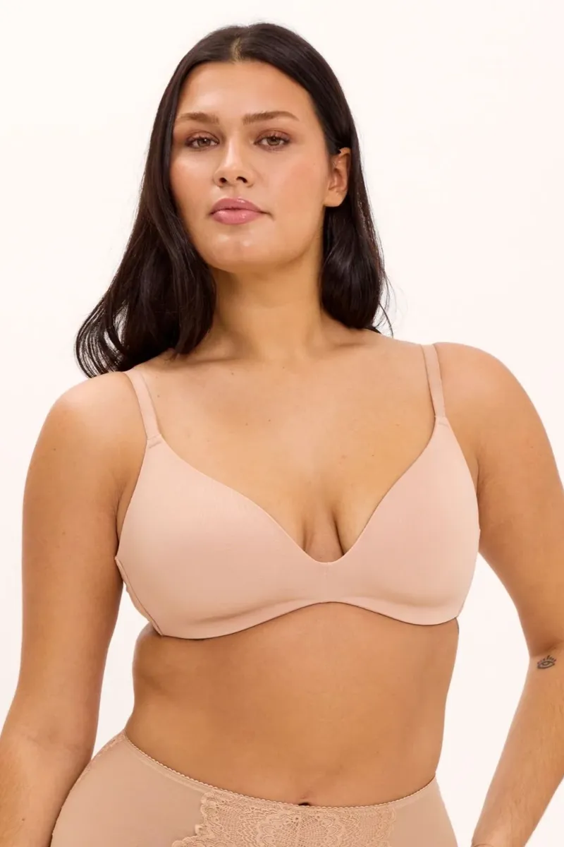 Understatement Understatement Damen vegan Bh T-Shirt Hellrosa, Beige, – Produktbild 2 von 2