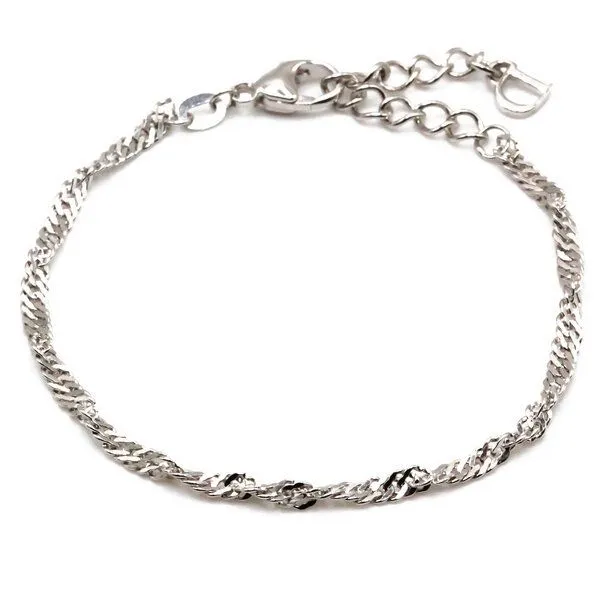 juni juni Singapur Silberarmband aus recyceltem 925er Silber - hergestellt in Deutschland – Produktbild 1 von 3