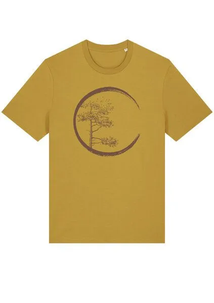 Life-Tree Life-Tree Organic Fairwear Shirt Men "Circle", Gelb, – Produktbild 4 von 5
