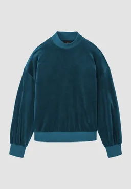 recolution recolution Damen vegan Sweatshirt Allium Deep Teal – Produktbild 1 von 1