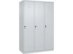 C+P C+P Spind Classic PLUS, 3 Abteile, 1850x1200x500mm, Lichtgrau/Lichtgrau – Produktbild 1 von 1