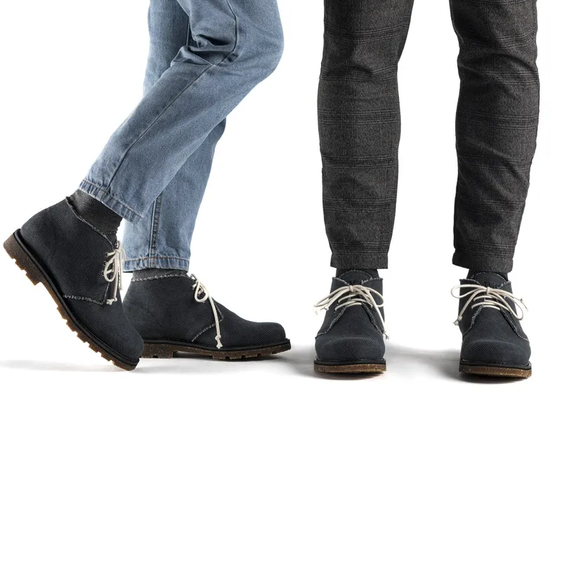 NAE NAE Herren vegan Desert Boots Peta Schwarz, Schwarz, – Produktbild 2 von 2